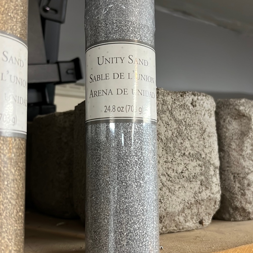 Will be donated 10/01. 
NWOT unity sand - silver
